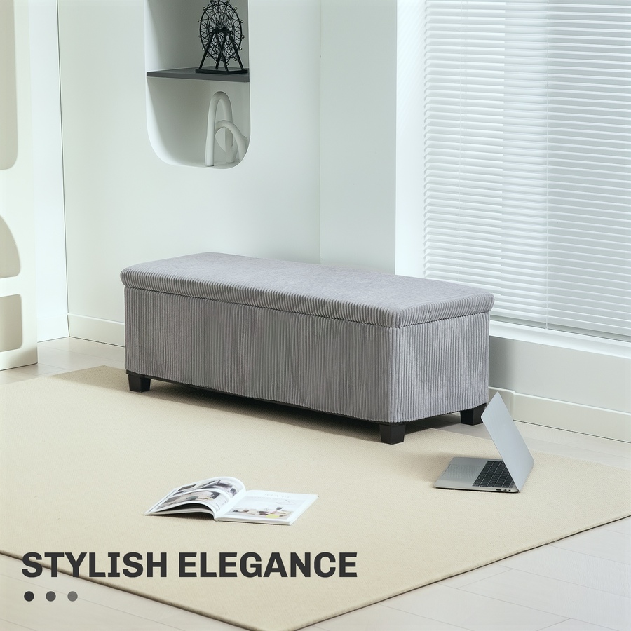 Image 987927_ALTMORE3.jpg, Product 987-927 / Price $116.39 - $119.30, HOMCOM 44 Inches Storage Ottoman Bench with Lid, Legs, Foot Rest from HOMCOM on TSC.ca's Home & Garden department