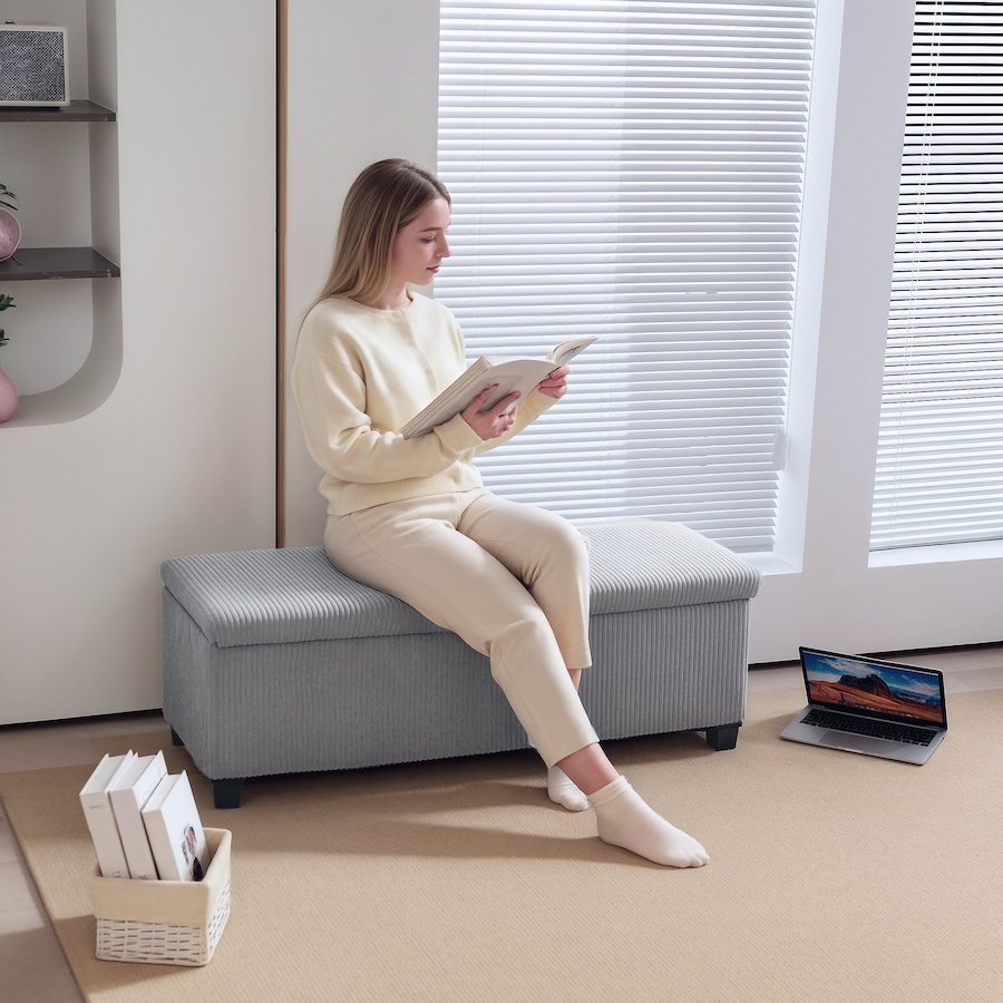 Image 987927_ALTMORE8.jpg, Product 987-927 / Price $116.39 - $119.30, HOMCOM 44 Inches Storage Ottoman Bench with Lid, Legs, Foot Rest from HOMCOM on TSC.ca's Home & Garden department