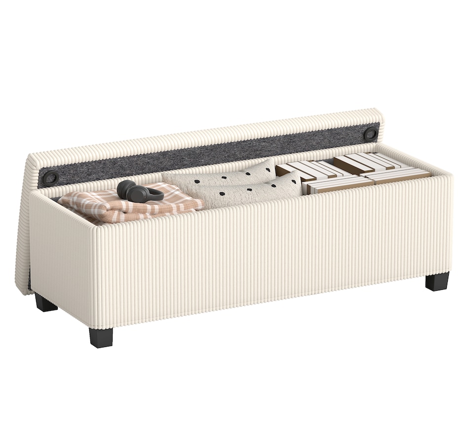 Image 987927_ST02.jpg, Product 987-927 / Price $119.99 - $129.99, HOMCOM 44 Inches Storage Ottoman Bench with Lid, Legs, Foot Rest from HOMCOM on TSC.ca's Home & Garden department