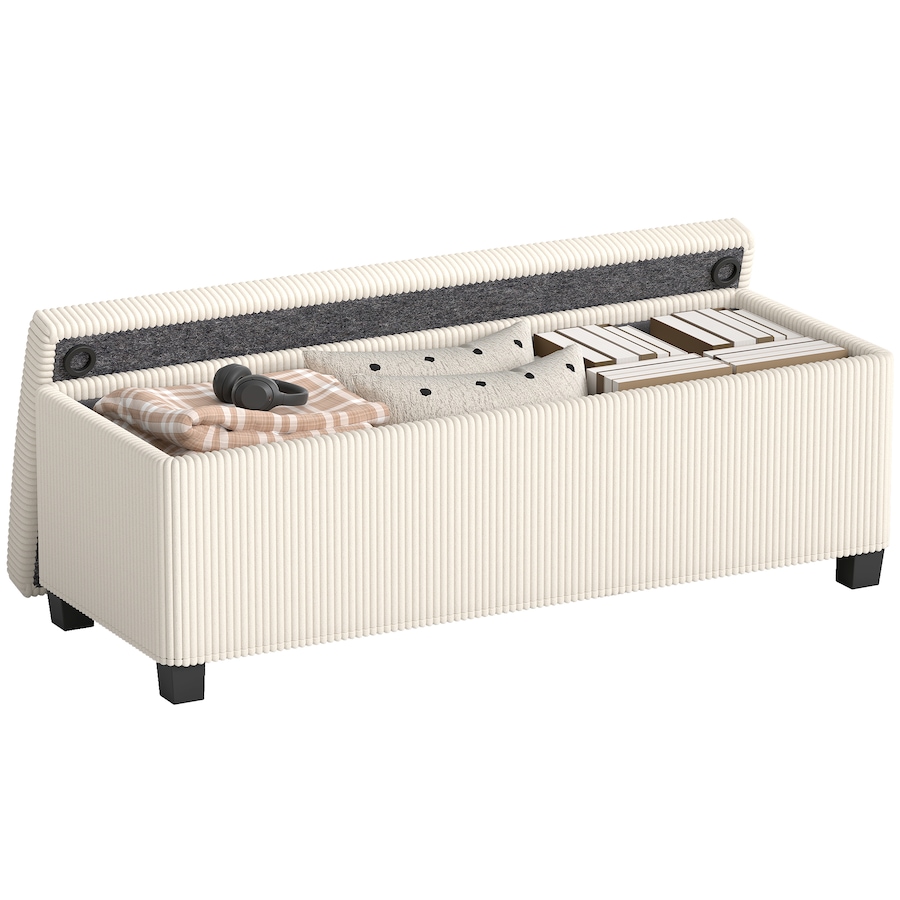 Image 987927_ST02.jpg, Product 987-927 / Price $116.39 - $119.30, HOMCOM 44 Inches Storage Ottoman Bench with Lid, Legs, Foot Rest from HOMCOM on TSC.ca's Home & Garden department