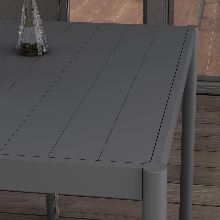 Image 987942_ALTMORE6.jpg, Product 987-942 / Price $184.99, Outsunny Outdoor Dining Table w/ Aluminium Frame, Garden Table, Dark Grey from Outsunny on TSC.ca's Home & Garden department