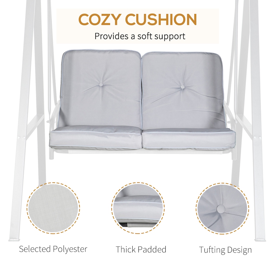 Image 987949_ALTMORE4.jpg, Product 987-949 / Price $215.99, Outsunny 2 Seater Outdoor Swing Chair Porch Swing Bench with Canopy from Outsunny on TSC.ca's Home & Garden department