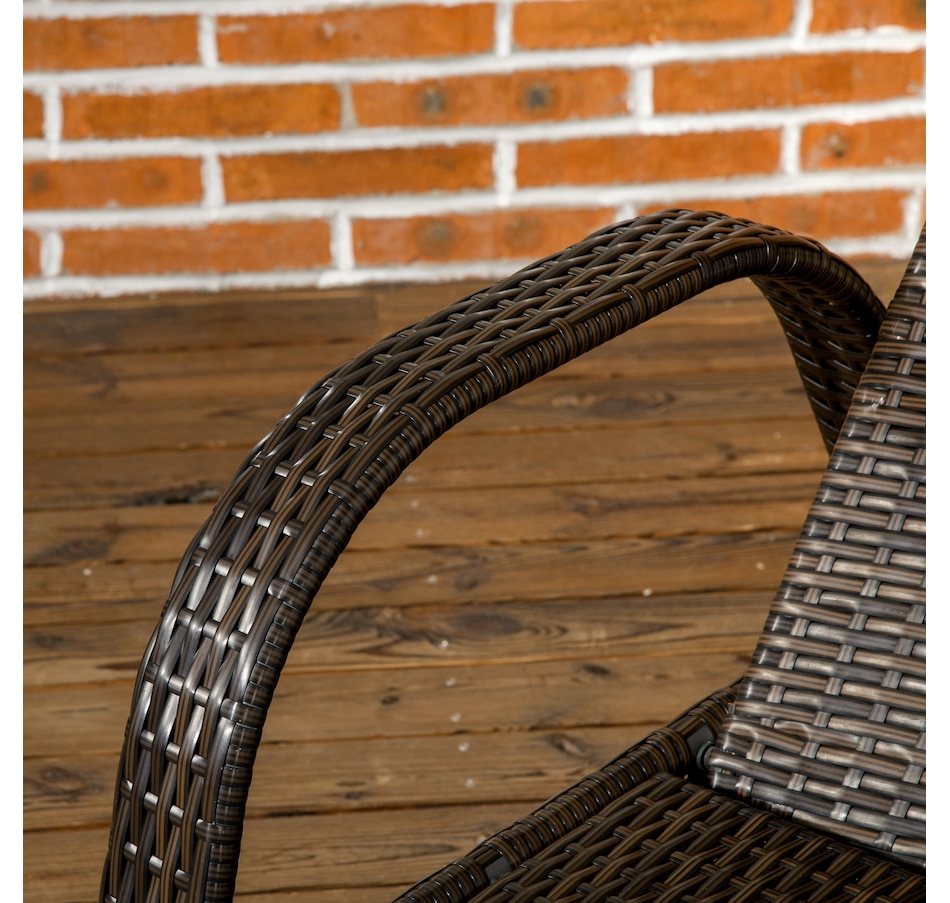 Image 987962_ALTMORE8.jpg, Product 987-962 / Price $459.99, Wicker Patio Lounger Set with Cushions, Reclining Lounger, Dark Blue from Outsunny on TSC.ca's Home & Garden department