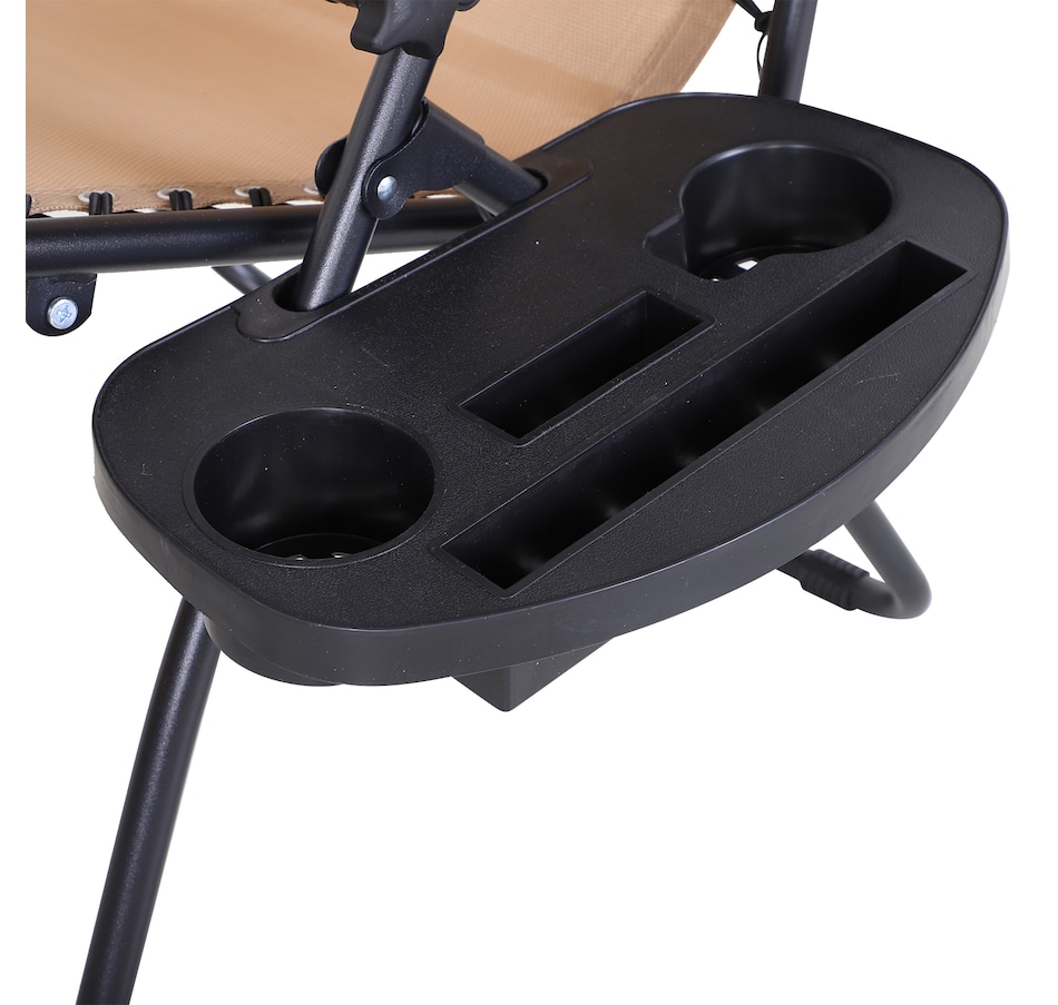 Image 987977_ALTMORE8.jpg, Product 987-977 / Price $89.99, Outsunny Foldable Lounge Chair with Canopy Shade, Side Tray, Cup Holder from Outsunny on TSC.ca's Home & Garden department