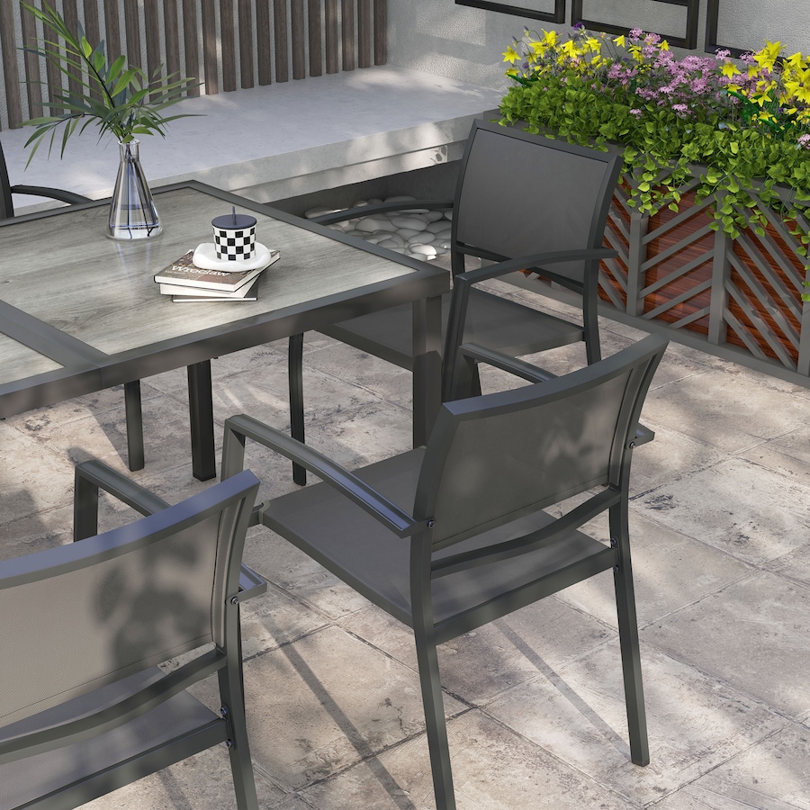 Image 987987_ALTMORE7.jpg, Product 987-987 / Price $534.99, Outsunny 7 Pieces Patio Dining Set for 6 with Stackable Chairs for Garden from Outsunny on TSC.ca's Home & Garden department
