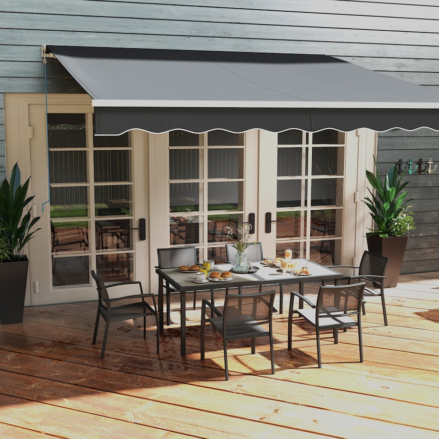 Image 987987_ALTMORE8.jpg, Product 987-987 / Price $534.99, Outsunny 7 Pieces Patio Dining Set for 6 with Stackable Chairs for Garden from Outsunny on TSC.ca's Home & Garden department
