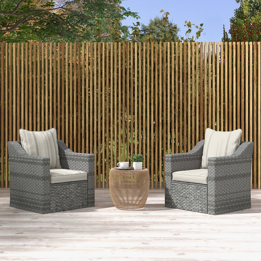 Image 987989_ALTMORE7.jpg, Product 987-989 / Price $129.99, Outsunny Outdoor Chair Cushions with Backrest for Garden Patio, Grey from Outsunny on TSC.ca's Home & Garden department