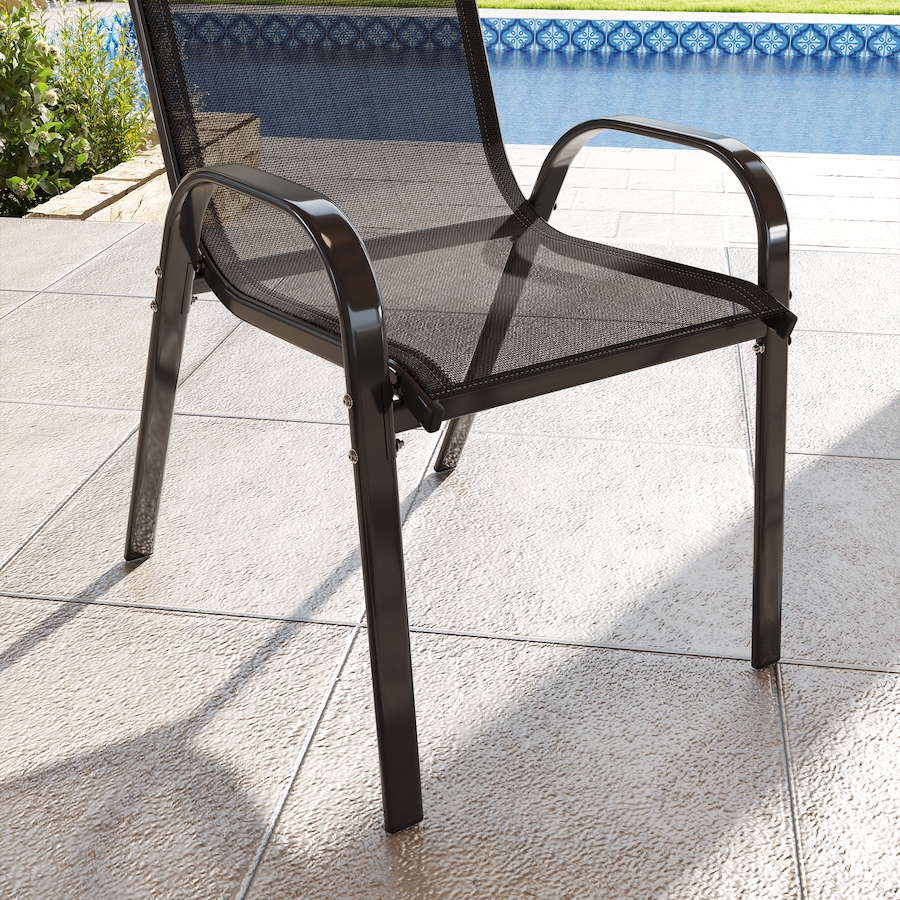 Image 987998_ALTMORE7.jpg, Product 987-998 / Price $76.99, Outsunny Set of 2 Outdoor Patio Dining Chairs Stackable Lawn Chairs, Black from Outsunny on TSC.ca's Home & Garden department