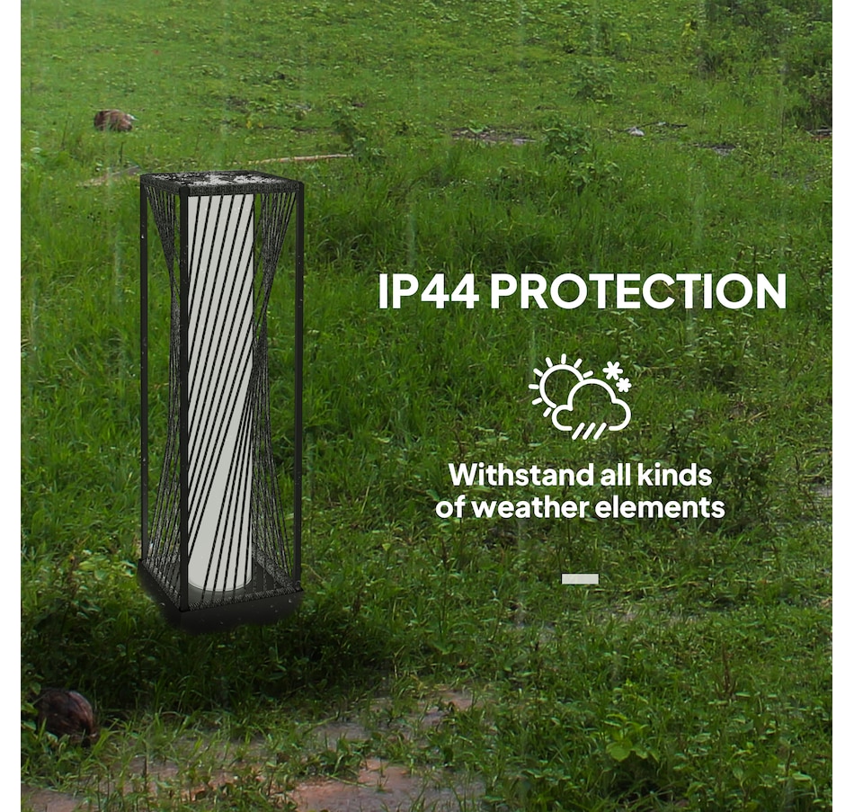 Image 988003_ALTMORE6.jpg, Product 988-003 / Price $69.99, Outsunny Rattan Solar Floor Lamp, Outdoor Lamp with Auto On/Off LED Lights from Outsunny on TSC.ca's Home & Garden department