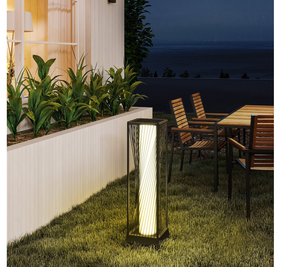 Image 988003_ALTMORE7.jpg, Product 988-003 / Price $69.99, Outsunny Rattan Solar Floor Lamp, Outdoor Lamp with Auto On/Off LED Lights from Outsunny on TSC.ca's Home & Garden department
