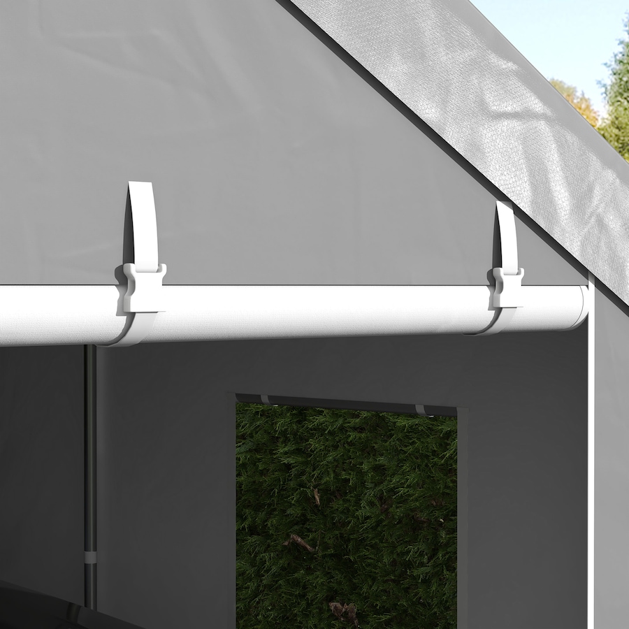 Image 988005_ALTMORE7.jpg, Product 988-005 / Price $469.99, Outsunny 10' x 20' Carport, Heavy Duty Car Port with 6 Window and 2 Doors from Outsunny on TSC.ca's Home & Garden department
