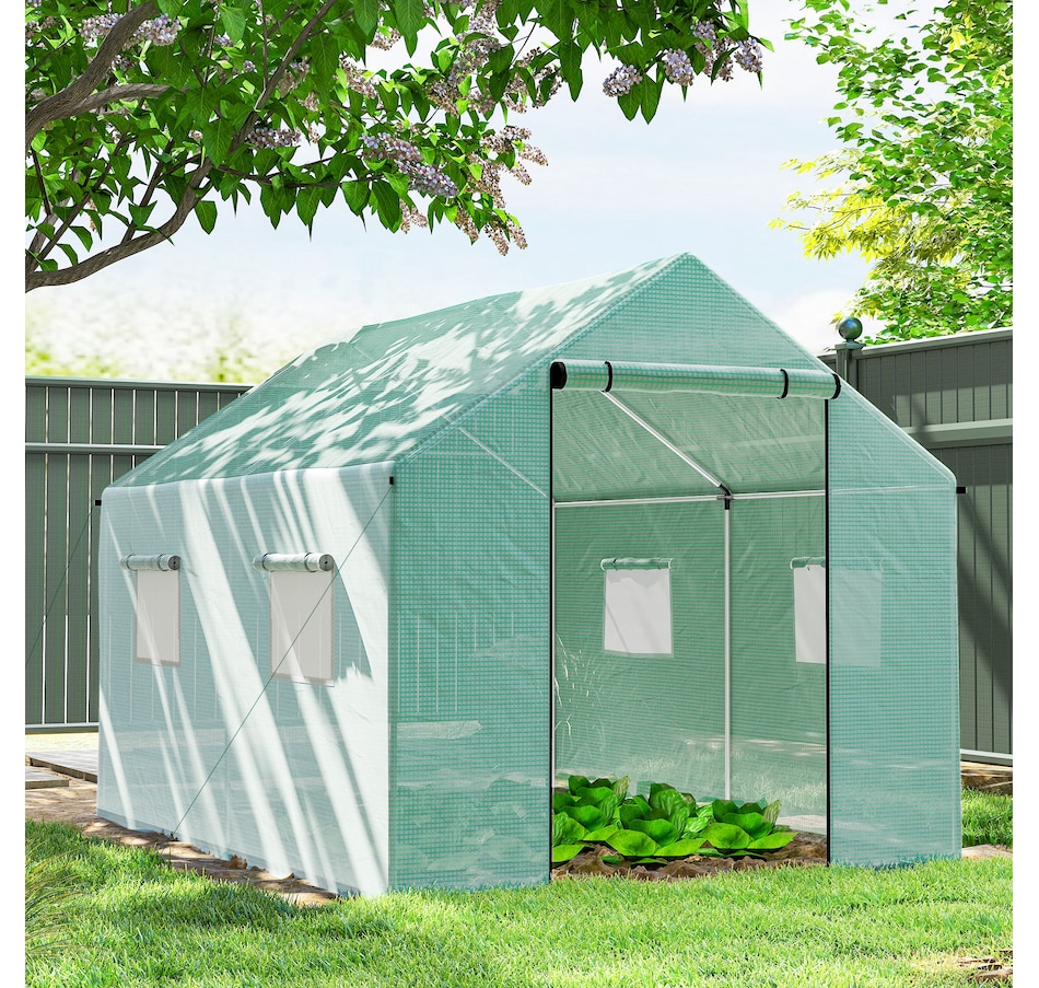 Image 988007_ALTMORE1.jpg, Product 988-007 / Price $109.99, Outsunny Tunnel Greenhouse with UV-resistant PE Cover, 6.6' x 10' x 6.6' from Outsunny on TSC.ca's Home & Garden department
