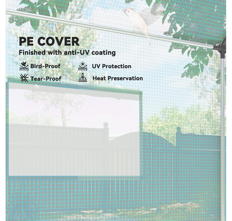 Image 988007_ALTMORE3.jpg, Product 988-007 / Price $109.99, Outsunny Tunnel Greenhouse with UV-resistant PE Cover, 6.6' x 10' x 6.6' from Outsunny on TSC.ca's Home & Garden department