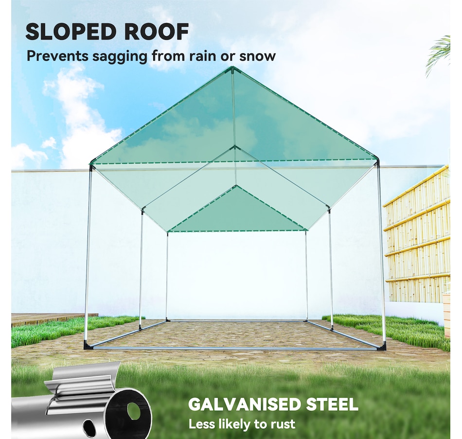 Image 988007_ALTMORE6.jpg, Product 988-007 / Price $109.99, Outsunny Tunnel Greenhouse with UV-resistant PE Cover, 6.6' x 10' x 6.6' from Outsunny on TSC.ca's Home & Garden department