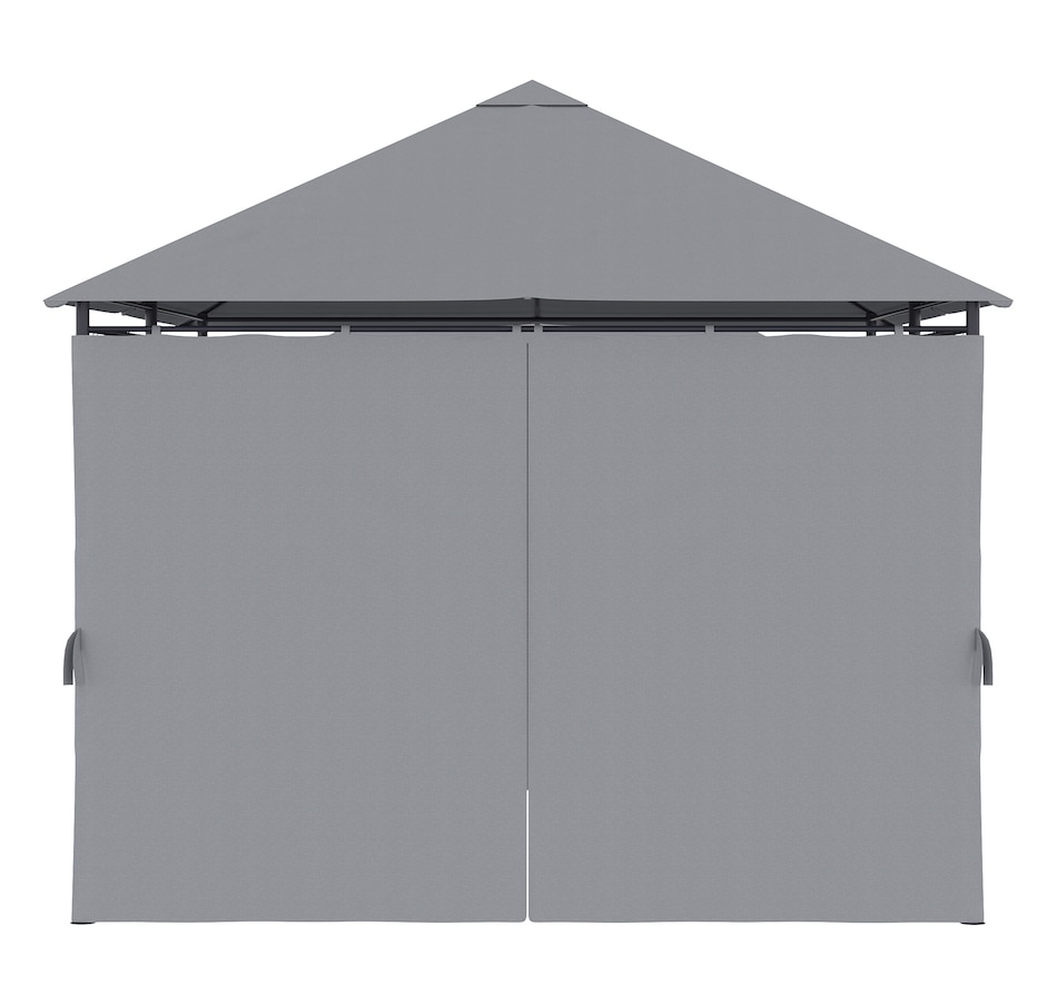 Image 988011_ALTMORE6.jpg, Product 988-011 / Price $249.99, Outsunny 10' x 13' Outdoor Patio Gazebo w/ Steel Frame and Curtains, Grey from Outsunny on TSC.ca's Home & Garden department