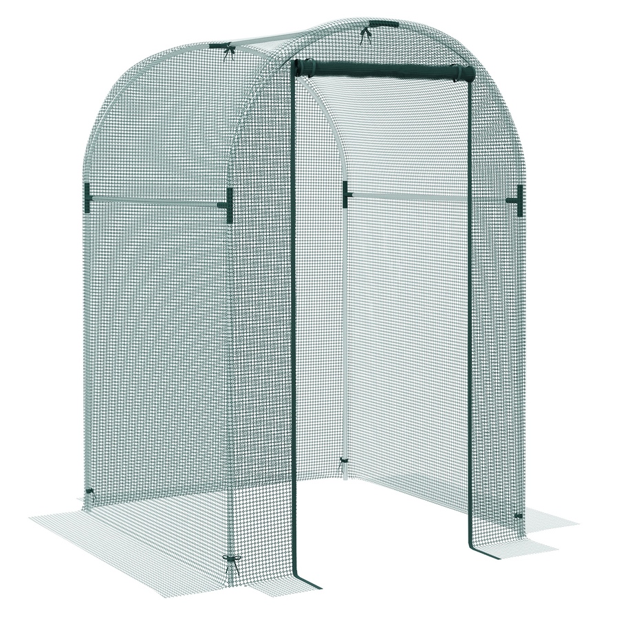 Image 988017.jpg, Product 988-017 / Price $63.99, Outsunny 4' x 4' Plant Protection Tent Crop Cage with Door, Green from Outsunny on TSC.ca's Home & Garden department
