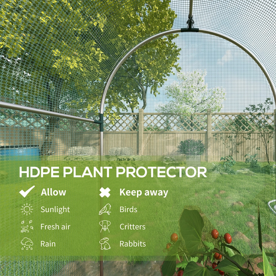 Image 988017_ALTMORE3.jpg, Product 988-017 / Price $63.99, Outsunny 4' x 4' Plant Protection Tent Crop Cage with Door, Green from Outsunny on TSC.ca's Home & Garden department