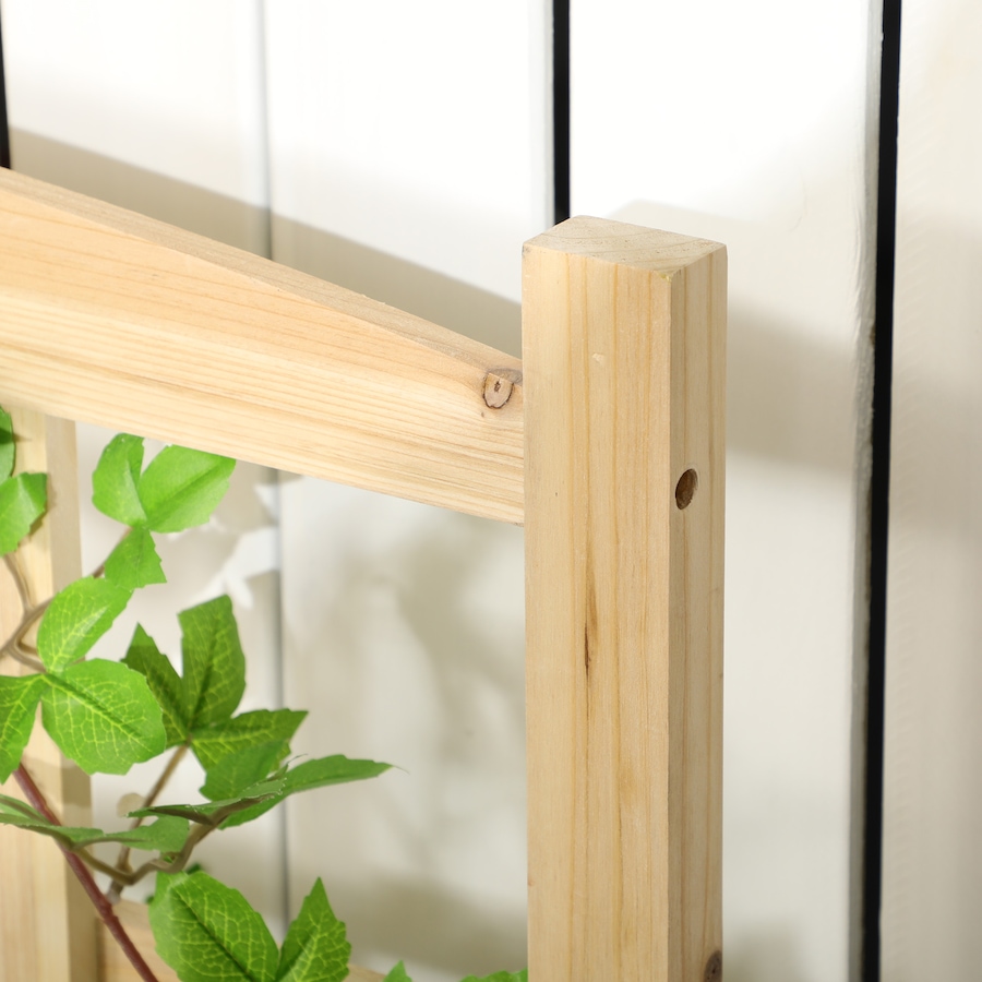 Image 988019_ALTMORE6.jpg, Product 988-019 / Price $69.99, Outsunny Large Raised Garden Bed Wooden Planters Box with Trellis, Natural from Outsunny on TSC.ca's Home & Garden department