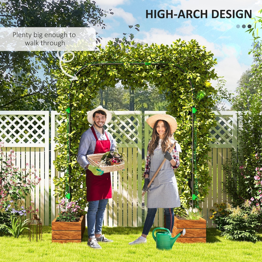 Image 988023_ALTMORE6.jpg, Product 988-023 / Price $128.99, Outsunny 8 FT Tall Garden Arch Trellis for Climbing Plants Outdoor from Outsunny on TSC.ca's Home & Garden department