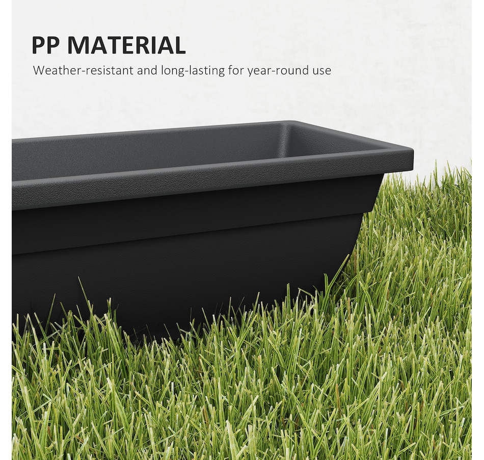 Image 988024_ALTMORE5.jpg, Product 988-024 / Price $54.99, Outsunny 7 Pack 23 Inches Window Boxes Planters, Black from Outsunny on TSC.ca's Home & Garden department