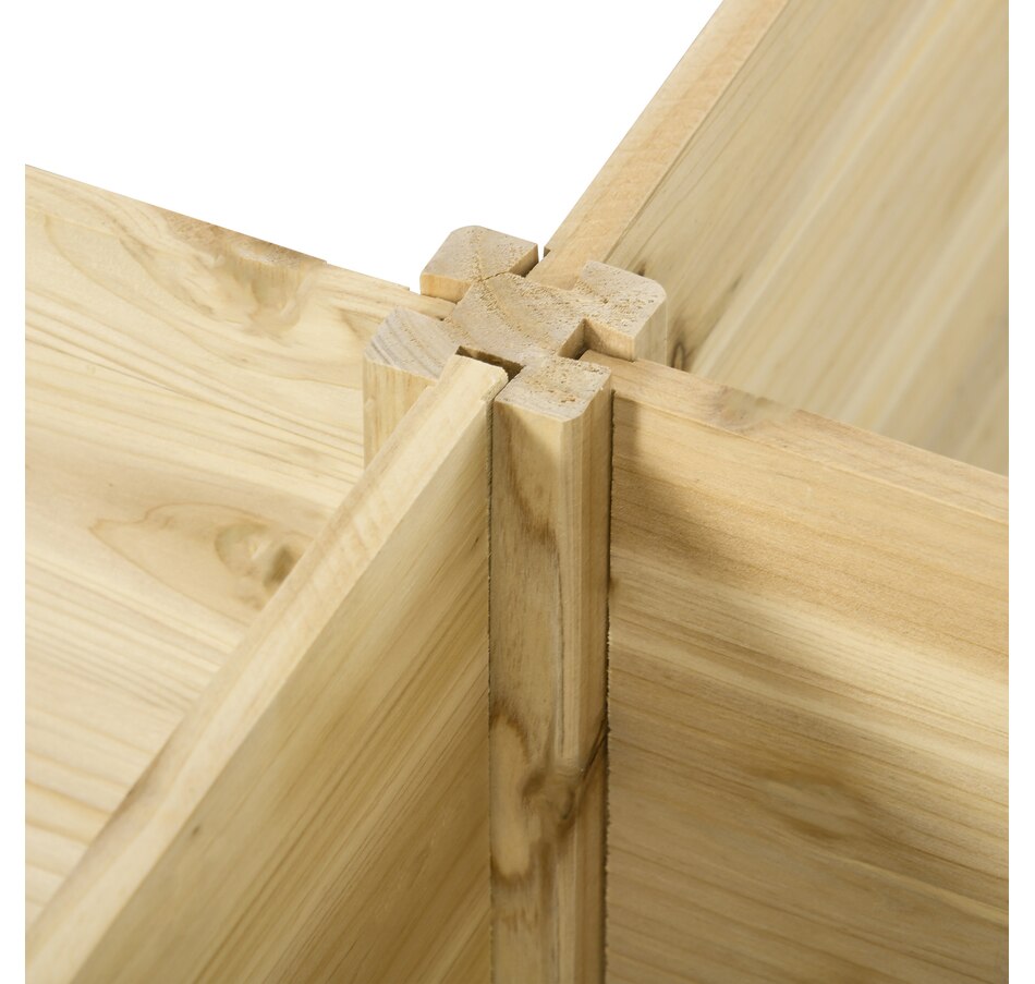 Image 988029_ALTMORE7.jpg, Product 988-029 / Price $144.99, Outsunny DIY 5-box Raised Garden Bed Flower Bed Set, Natural Wood from Outsunny on TSC.ca's Home & Garden department