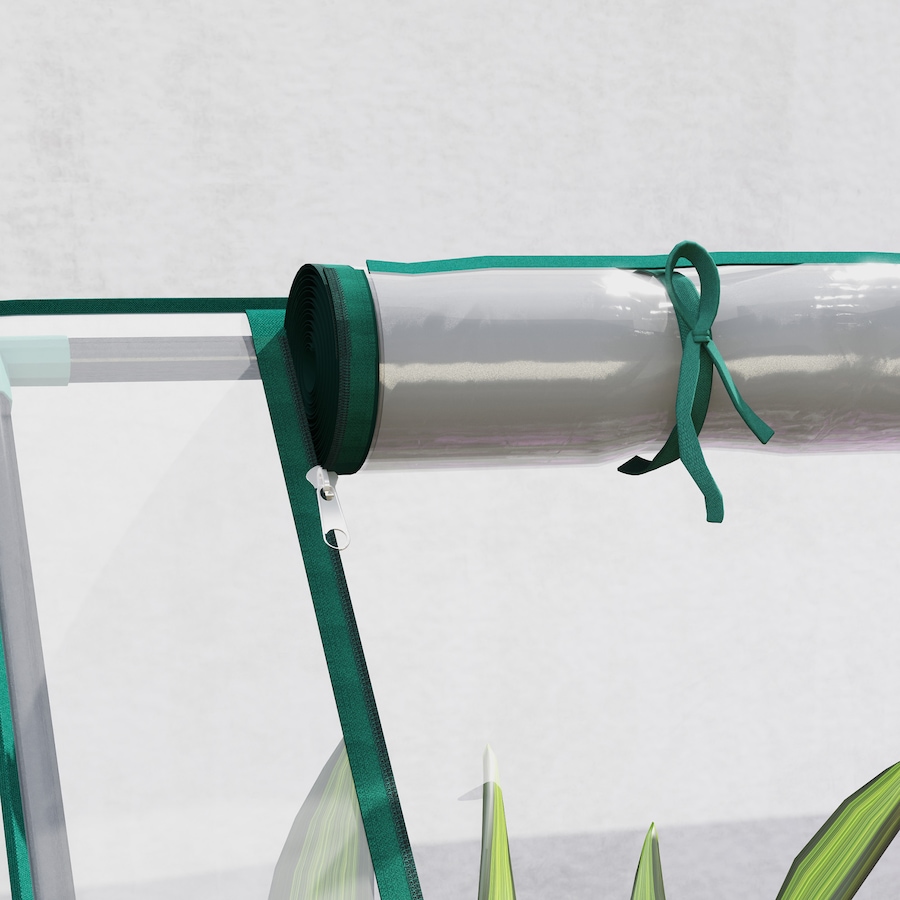 Image 988030_ALTMORE8.jpg, Product 988-030 / Price $79.99, Outsunny 6' x 3' Raised Garden Bed with Small Greenhouse, Clear and Silver from Outsunny on TSC.ca's Home & Garden department