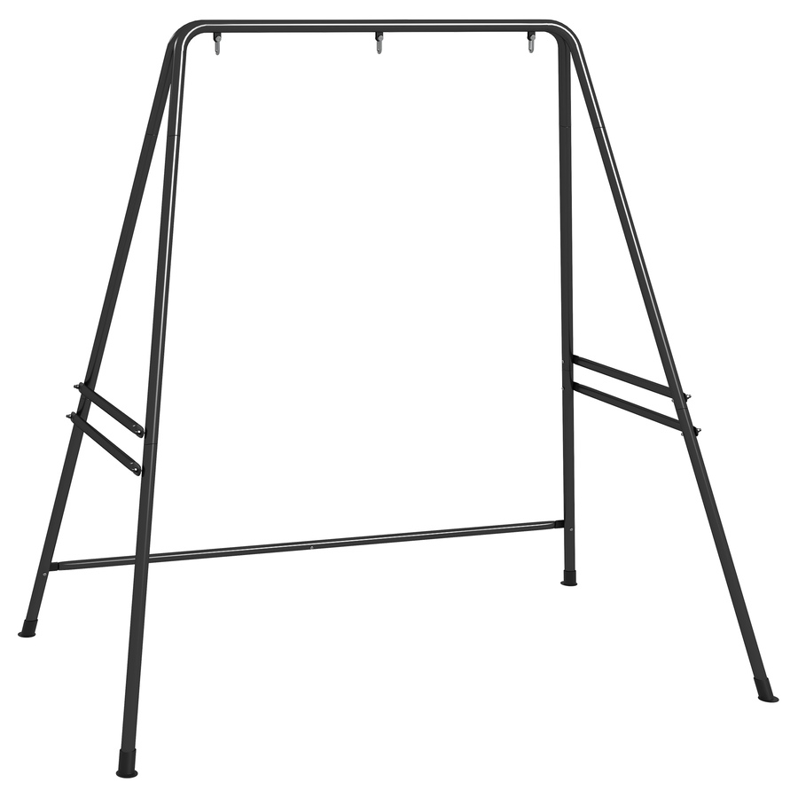 Image 988058.jpg, Product 988-058 / Price $109.99, Outsunny Hammock Chair Stand Metal Frame Hammock Stand, Black from Outsunny on TSC.ca's Home & Garden department