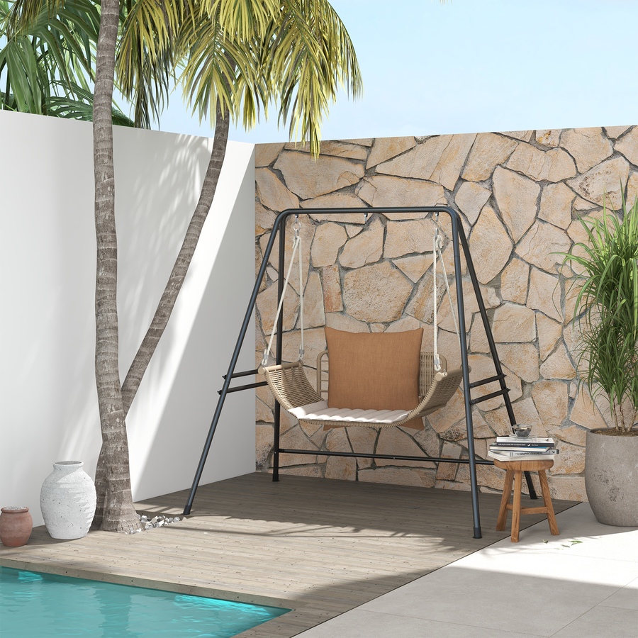 Image 988058_ALTMORE1.jpg, Product 988-058 / Price $109.99, Outsunny Hammock Chair Stand Metal Frame Hammock Stand, Black from Outsunny on TSC.ca's Home & Garden department