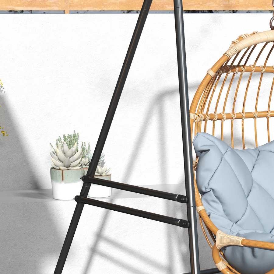 Image 988058_ALTMORE8.jpg, Product 988-058 / Price $109.99, Outsunny Hammock Chair Stand Metal Frame Hammock Stand, Black from Outsunny on TSC.ca's Home & Garden department