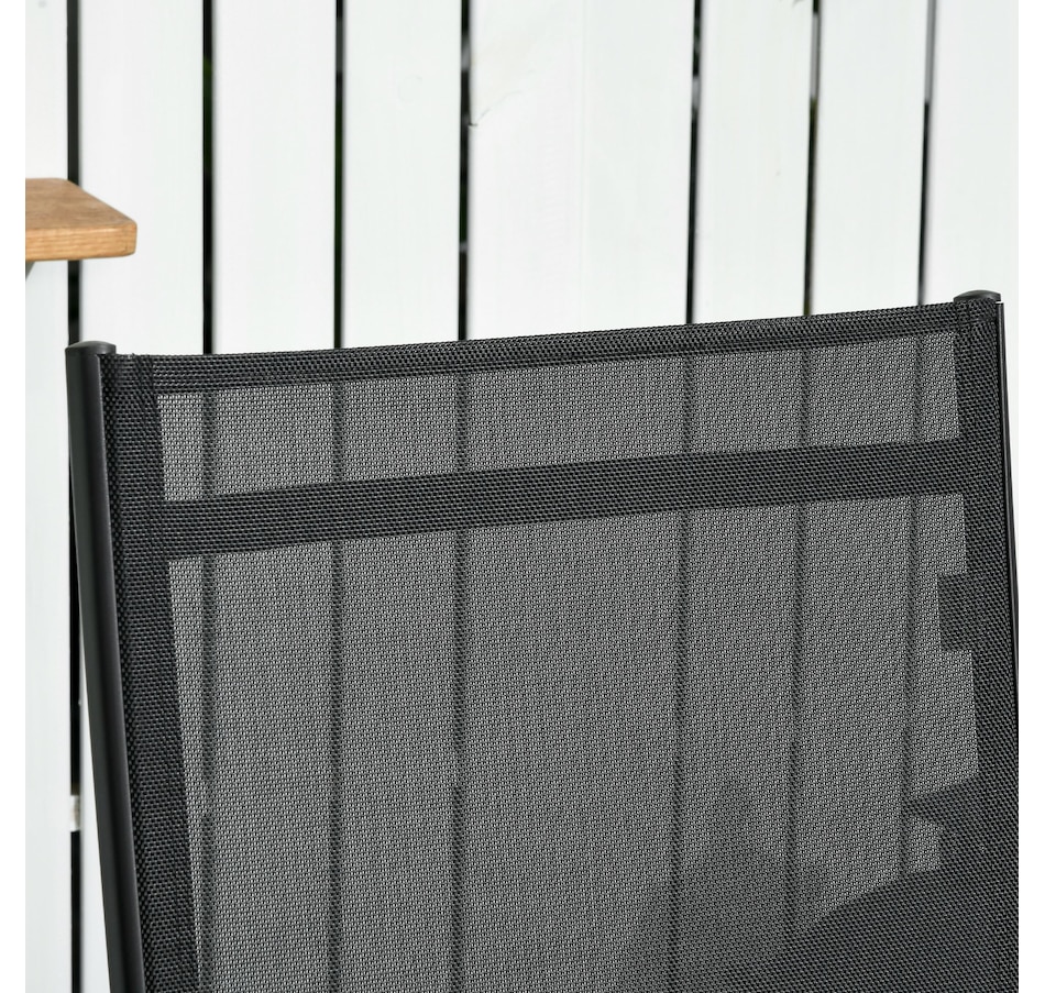 Image 988066_ALTMORE7.jpg, Product 988-066 / Price $248.99, Outsunny 2PCs Lounge Chairs with Wheels, 5-Level Adjustable Backrest, Black from Outsunny on TSC.ca's Home & Garden department