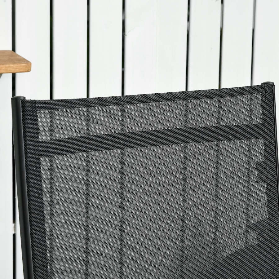 Image 988066_ALTMORE7.jpg, Product 988-066 / Price $239.99, Outsunny 2PCs Lounge Chairs with Wheels, 5-Level Adjustable Backrest, Black from Outsunny on TSC.ca's Home & Garden department