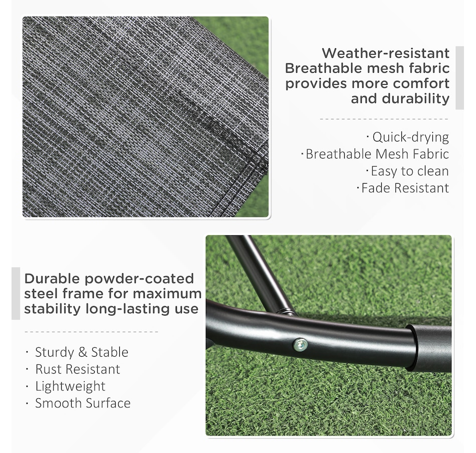 Image 988081_ALTMORE5.jpg, Product 988-081 / Price $94.99, Outsunny Patio Rocking Chair Zero Gravity Rocker with Mesh Seat, Grey from Outsunny on TSC.ca's Home & Garden department