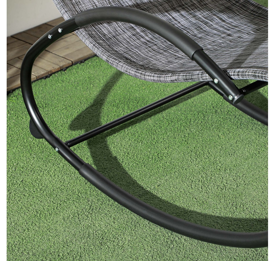 Image 988081_ALTMORE7.jpg, Product 988-081 / Price $94.99, Outsunny Patio Rocking Chair Zero Gravity Rocker with Mesh Seat, Grey from Outsunny on TSC.ca's Home & Garden department