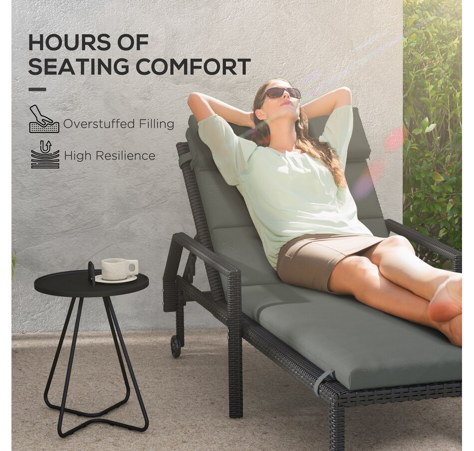 Image 988082_ALTMORE3.jpg, Product 988-082 / Price $169.99, Outsunny Outdoor Lounge Chair Cushions with Back Ties, Set of 2, Grey from Outsunny on TSC.ca's Home & Garden department