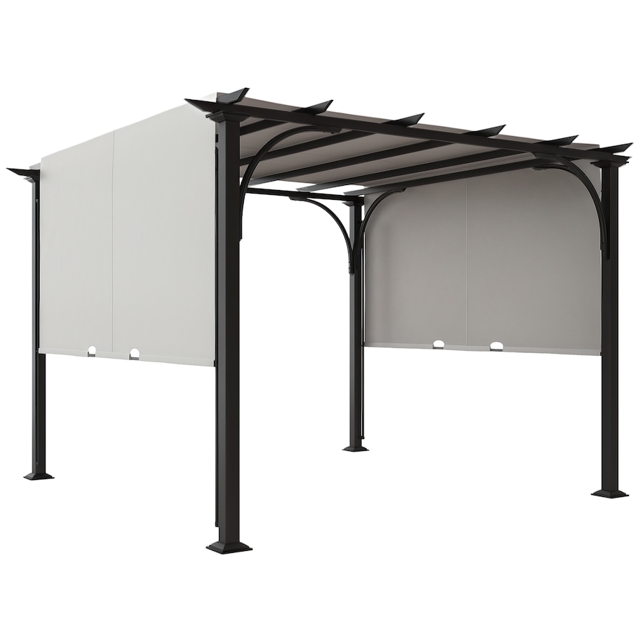 Image 988091.png, Product 988-091 / Price $319.99, Outsunny 10' x 10' Outdoor Pergola Patio Gazebo Canopy, White from Outsunny on TSC.ca's Home & Garden department
