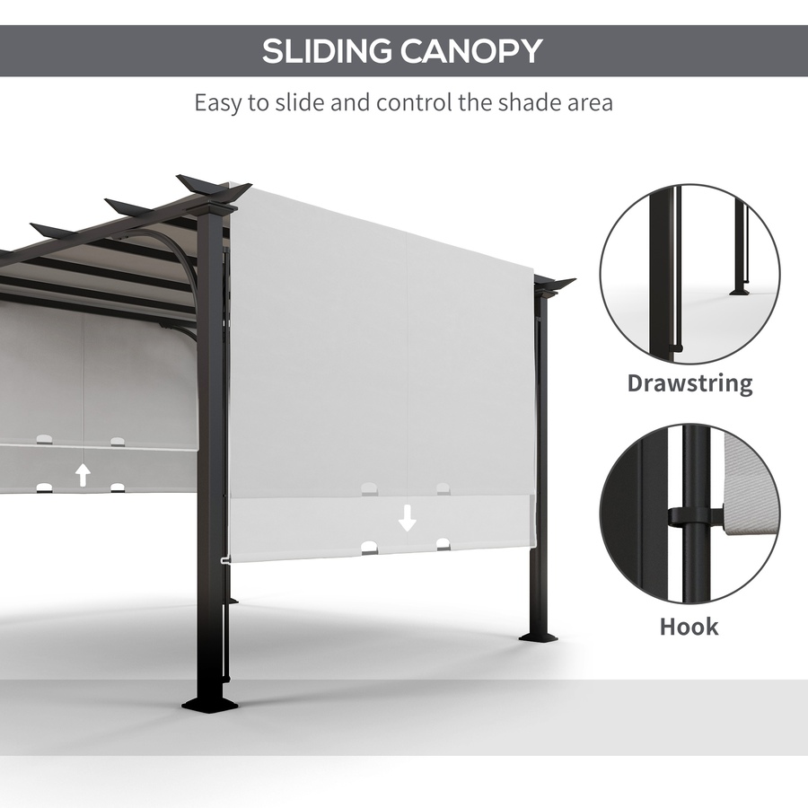 Image 988091_ALTMORE4.jpg, Product 988-091 / Price $319.99, Outsunny 10' x 10' Outdoor Pergola Patio Gazebo Canopy, White from Outsunny on TSC.ca's Home & Garden department