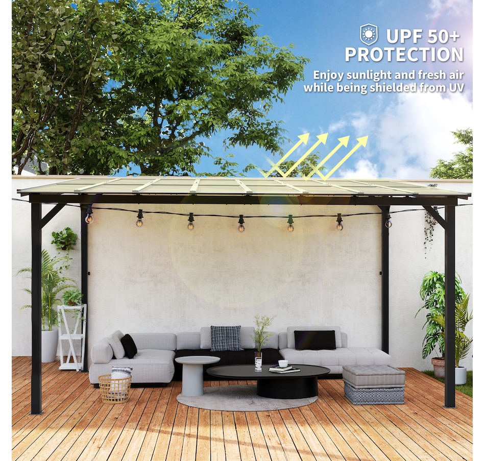 Image 988094_ALTMORE3.jpg, Product 988-094 / Price $839.99, Outsunny 10' x 14' Pergola, UPF 50+ & Waterproof Polycarbonate Gazebo from Outsunny on TSC.ca's Home & Garden department