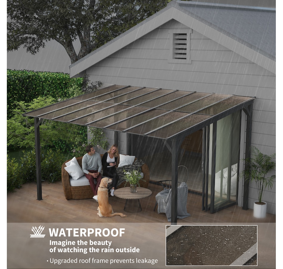 Image 988094_ALTMORE4.jpg, Product 988-094 / Price $839.99, Outsunny 10' x 14' Pergola, UPF 50+ & Waterproof Polycarbonate Gazebo from Outsunny on TSC.ca's Home & Garden department