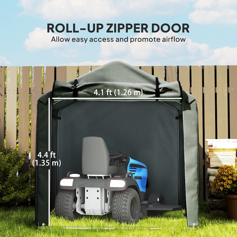 Image 988101_ALTMORE5.jpg, Product 988-101 / Price $153.99, Outsunny Outdoor Shelter, Motorcycle Tent w/Roll-up Zipper Door, Dark Grey from Outsunny on TSC.ca's Home & Garden department