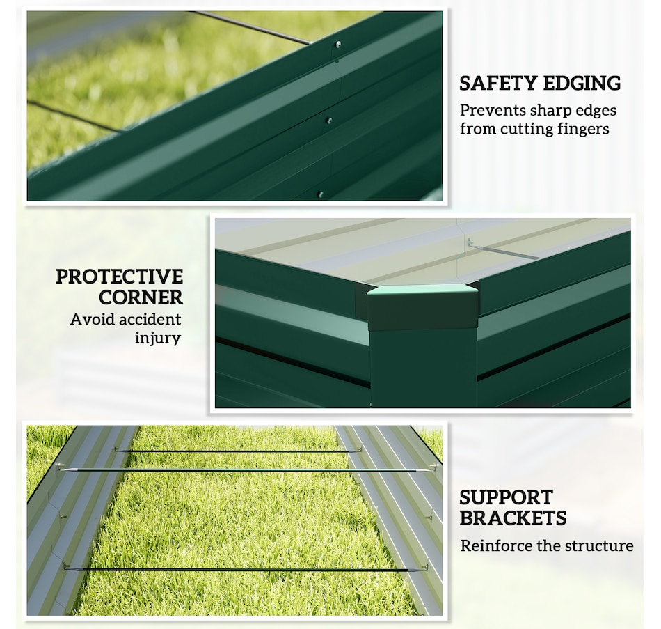 Image 988107_ALTMORE6.jpg, Product 988-107 / Price $79.99, Outsunny 8x2x1ft Raised Garden Bed Large Galvanized Elevated Planter Box from Outsunny on TSC.ca's Home & Garden department