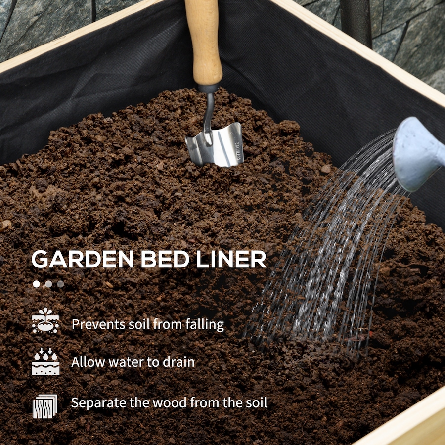 Image 988108_ALTMORE4.jpg, Product 988-108 / Price $189.99, Outsunny Extra Large Wooden Planter Box with Legs & Drain Holes, Natural from Outsunny on TSC.ca's Home & Garden department