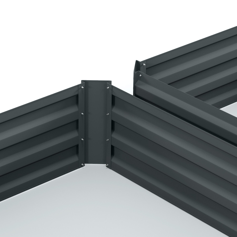 Image 988120_ALTMORE7.jpg, Product 988-120 / Price $77.99, Outsunny Raised Garden Bed, 39" x 39" x 12" Planter Box Set of 2, Dark Grey from Outsunny on TSC.ca's Home & Garden department