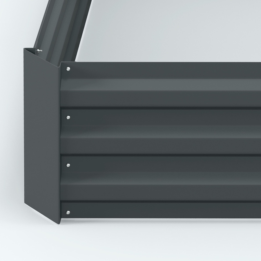 Image 988120_ALTMORE8.jpg, Product 988-120 / Price $77.99, Outsunny Raised Garden Bed, 39" x 39" x 12" Planter Box Set of 2, Dark Grey from Outsunny on TSC.ca's Home & Garden department