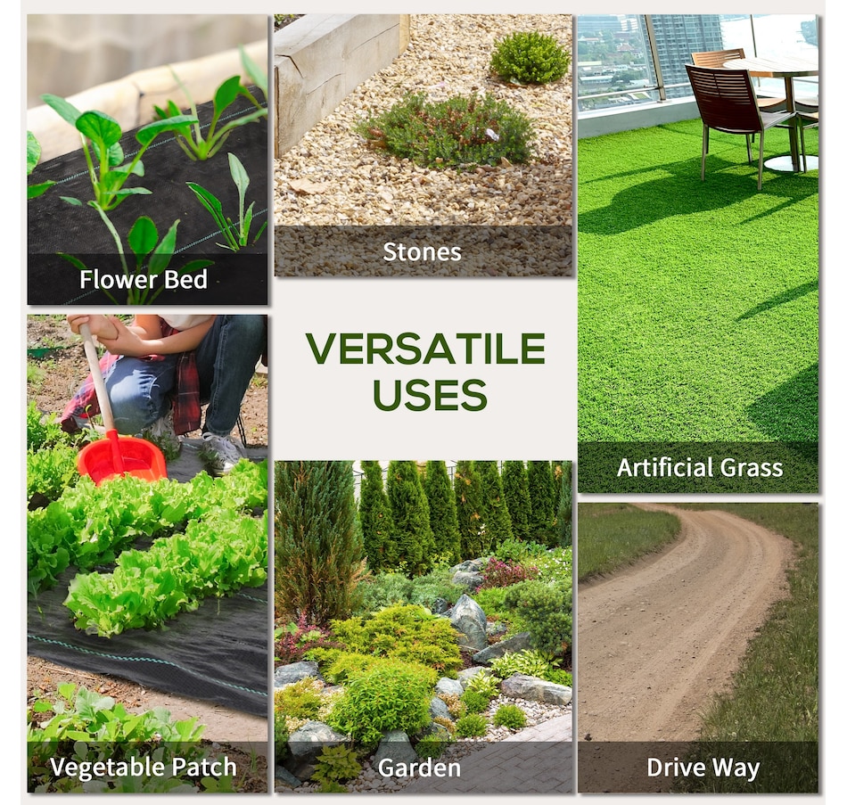 Image 988121_ALTMORE6.jpg, Product 988-121 / Price $84.99, Outsunny 6.5x164ft Weed Barrier Landscape Fabric, 4.6oz Weed Block Mat from Outsunny on TSC.ca's Home & Garden department