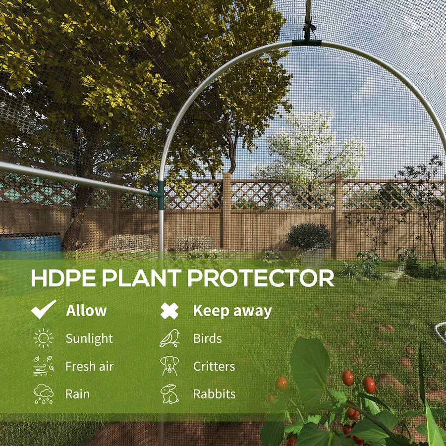 Image 988126_ALTMORE3.jpg, Product 988-126 / Price $68.99, Outsunny 4' x 4' Plant Protection Tent Crop Cage with Door, Black from Outsunny on TSC.ca's Home & Garden department