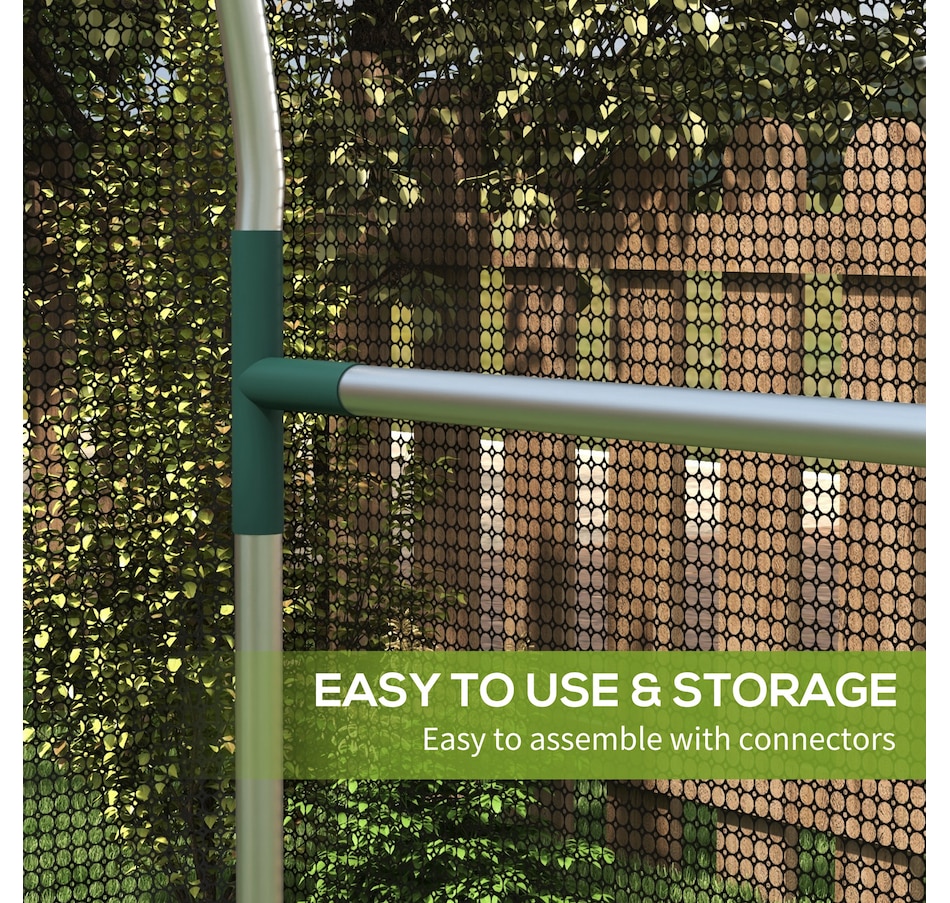 Image 988126_ALTMORE4.jpg, Product 988-126 / Price $68.99, Outsunny 4' x 4' Plant Protection Tent Crop Cage with Door, Black from Outsunny on TSC.ca's Home & Garden department