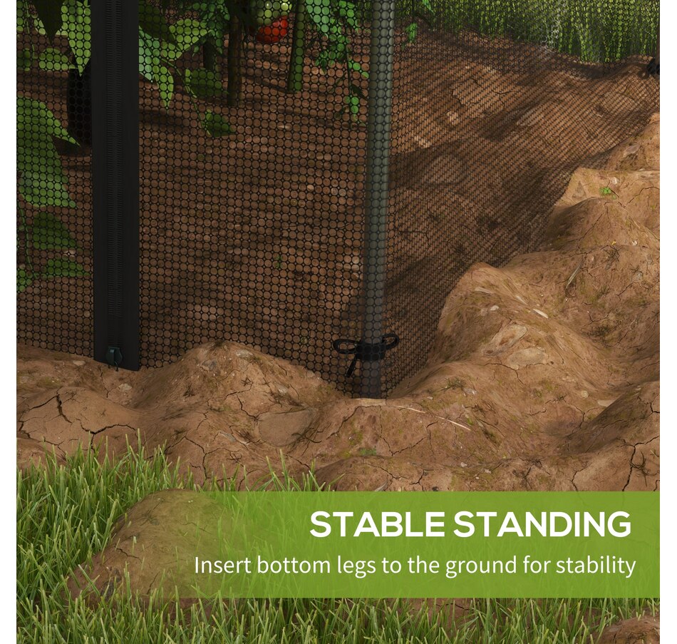 Image 988126_ALTMORE6.jpg, Product 988-126 / Price $68.99, Outsunny 4' x 4' Plant Protection Tent Crop Cage with Door, Black from Outsunny on TSC.ca's Home & Garden department