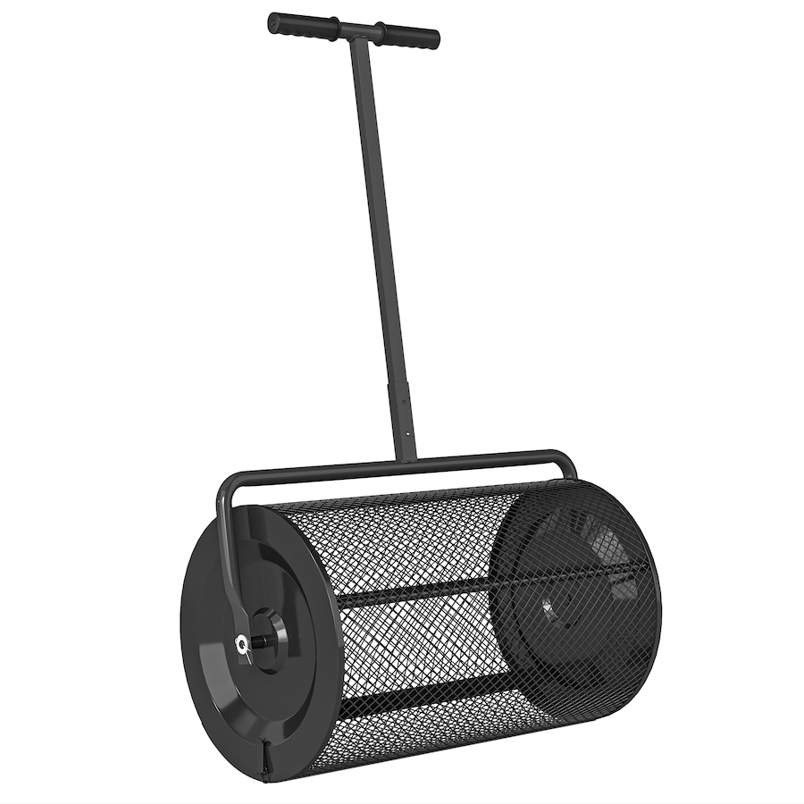 Image 988128.jpg, Product 988-128 / Price $109.99, Outsunny Compost Spreader, Peat Moss Spreader w/ Adjustable Handle, Black from Outsunny on TSC.ca's Home & Garden department