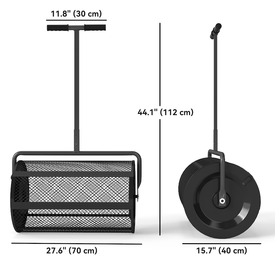 Image 988128_ALTMORE2.jpg, Product 988-128 / Price $109.99, Outsunny Compost Spreader, Peat Moss Spreader w/ Adjustable Handle, Black from Outsunny on TSC.ca's Home & Garden department