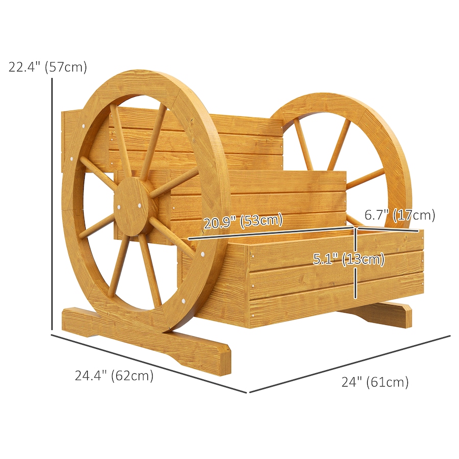Image 988130_ALTMORE2.jpg, Product 988-130 / Price $79.99, Outsunny Wooden Wagon Planter Box, Decorative 3-Tier Raised Garden Bed from Outsunny on TSC.ca's Home & Garden department